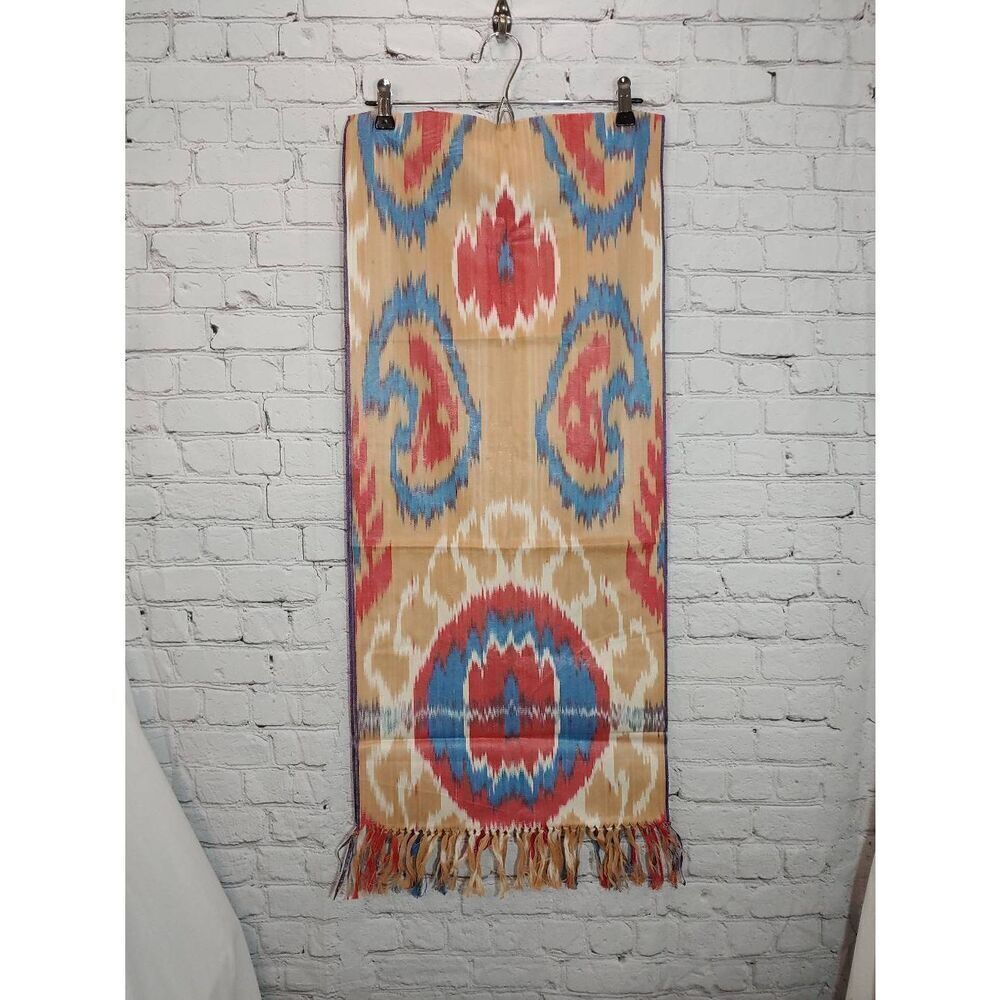 Beige/Blue/Red Multicolored Table Runner - Picture 5 of 5